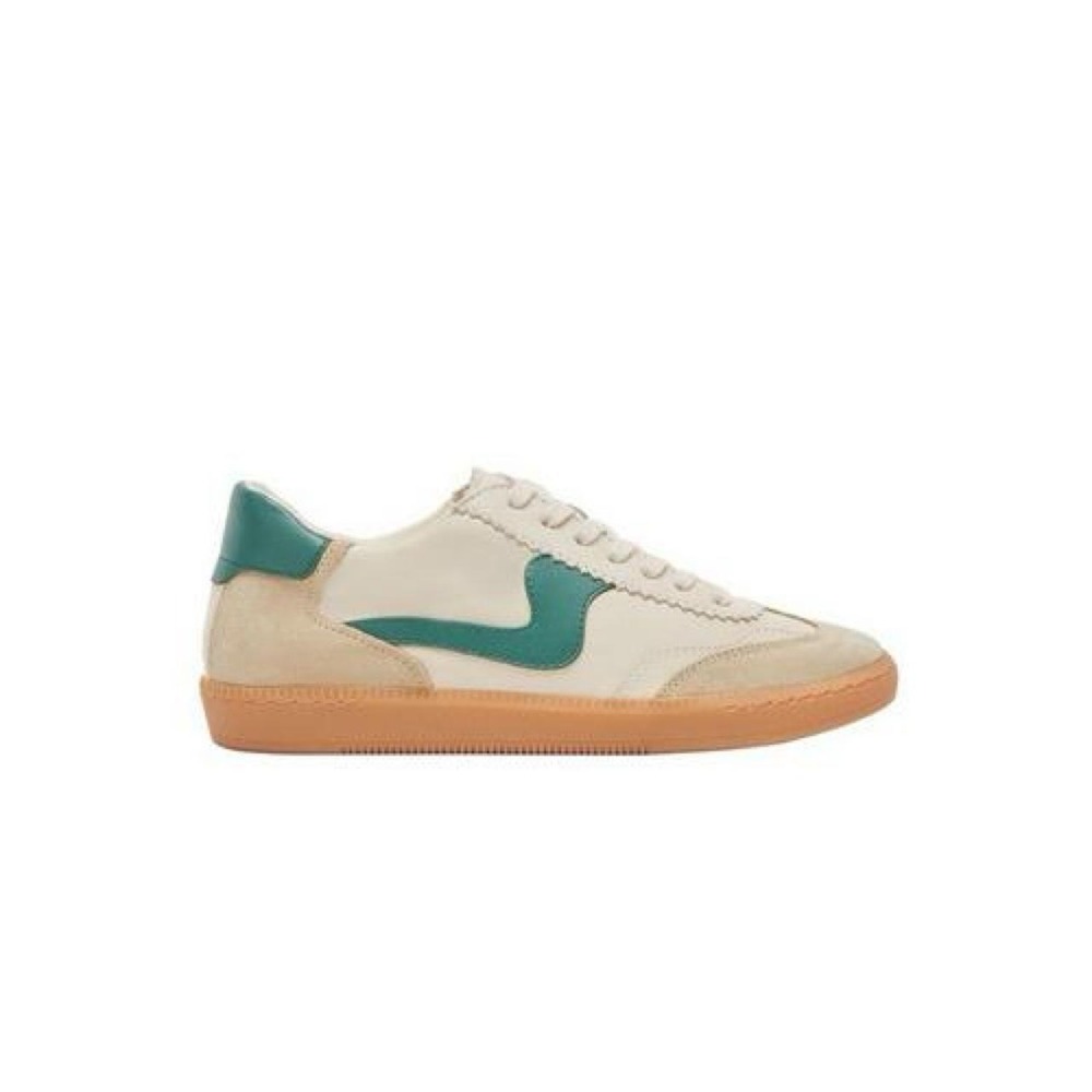 'Dolce Vita notice sneakers in cream with teal green swoosh size 7.5'